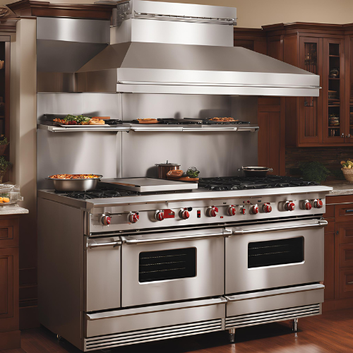 60” Liquid Propane Range with 2 Ovens and 24” Griddle